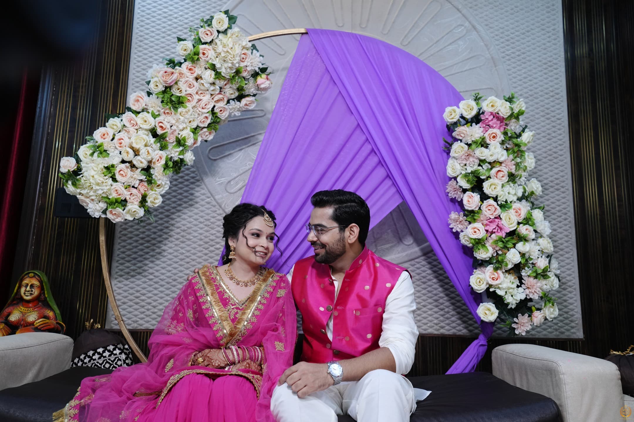 Pre-wedding moment